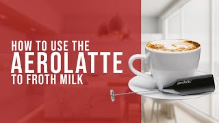 How To Use the AeroLatte To Froth Milk [upl. by Blondell]