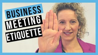 Business Meeting Etiquette TO FAST TRACK YOUR CAREER [upl. by Artapoelc86]