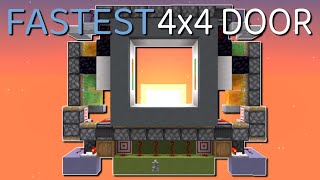 Minecraft The BEST 4x4 Piston Door Easy 116 [upl. by Chance]