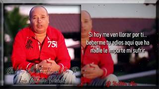 Luis Alberto Posada Si Hoy Me Ven Llorar Por Ti Video Lyric Dj Kristian Mix [upl. by Ameyn]