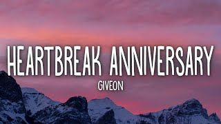 Giveon  Heartbreak Anniversary Lyrics [upl. by Leopoldine]