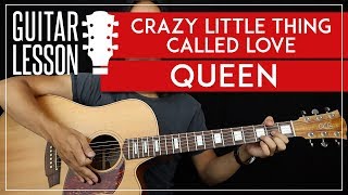 Crazy Little Thing Called Love Guitar Tutorial  Queen Guitar Lesson 🎸 TABS  Easy Chords  Solo [upl. by Cirillo]