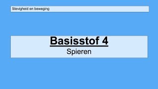 VMBO 3  Stevigheid en beweging  Basisstof 4 spieren [upl. by Aihsa]