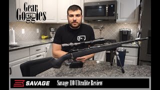 Savage 110 Ultralite Review  GEAR GOGGLES [upl. by Naeerb936]