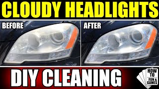 Clean Cloudy Headlights  DIY Solution [upl. by Chrisman]