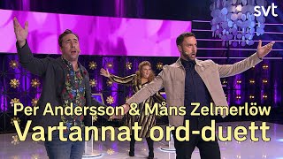 Vartannat ordduett Måns Zelmerlöw och Per Andersson  SVT [upl. by Namrehs]