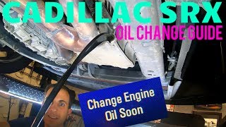 20102016 Cadillac SRX COMPLETE Oil Change amp Oil Life Reset Guide [upl. by Ennayelhsa]