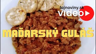 Maďarský guľáš videorecept [upl. by Roban]