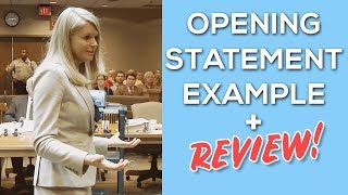 Opening Statement Example  Review Tips INCLUDED [upl. by Dimo]