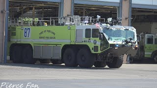 Air Alert 1 Response Port Of Portland Fire Rescue C8 FT85 FT86 FT87 amp R82 4K [upl. by Akinehs442]