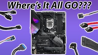 Where do all your PC Parts Plug In Motherboard Connectors [upl. by Ahsimaj]