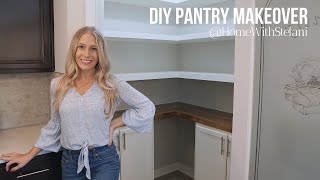 DIY Pantry Makeover  Home With Stefani [upl. by Graig]