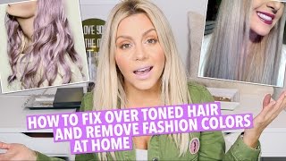 How To Fix Over Toned Hair At Home [upl. by Ahtelra]