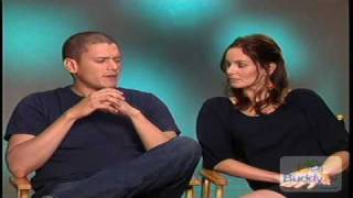 Wentworth Miller and Sarah Wayne Callies Interview Part 1 [upl. by Notlim600]