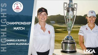 Extended Highlights 2019 US Womens Amateur Final [upl. by Ardelia817]