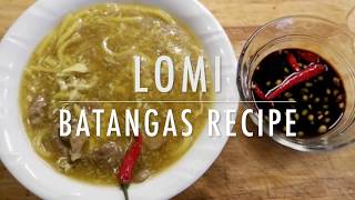 LOMI BATANGAS  EASY RECIPE SIMPLE [upl. by Ettenrahs673]