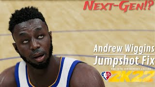 NBA2K22 Andrew Wiggins Jumpshot Fix [upl. by Goddart]