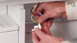 GE Refrigerator Repair  How to Replace the Light Switch [upl. by Sert736]