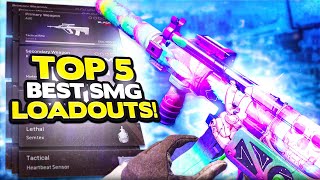 Warzone Top 5 BEST SMG Loadouts Meta Class Setups [upl. by Hershel]