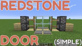 How to Make a Redstone Door in Minecraft [upl. by Thurber]