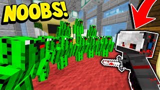 10 CACTUS NOOBS vs 1 MURDERER Minecraft Murder Mystery Trolling [upl. by Carson827]