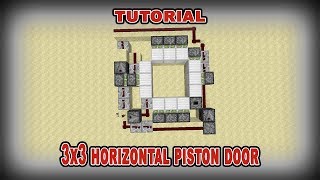 Horizontal 3x3 piston door tutorial [upl. by Desdamonna]