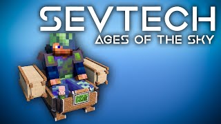 SevTech Ages of the Sky Ep 20 ViesCraft Airships [upl. by Ecnaiva]