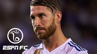 Sergio Ramos 18 red cards is a disgrace  ESPN FC [upl. by Tiloine]