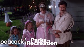 Ron Goes TrickOrTreating  Parks and Recreation [upl. by Lezley]