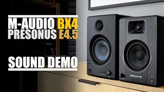 MAudio BX4 vs PreSonus E45  Sound Comparison [upl. by Zaslow319]