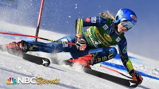 Emotional Mikaela Shiffrin back in winners circle for first time since January  NBC Sports [upl. by Yrag]