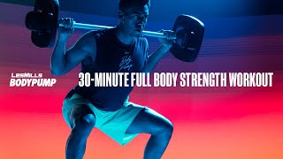 30Minute AtHome Strength Training Workout  BODYPUMP  LES MILLS X REEBOK NANO SERIES [upl. by Showker]