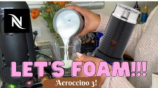 How To Foam Milk With Aeroccino 3 Make Coffee With Foam Tips amp Tricks  Easy Foamed Latte Recipe [upl. by Leidba]