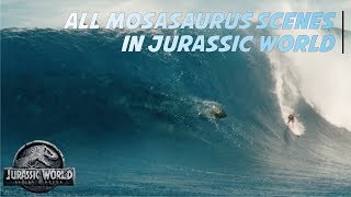 The Mosasaurus helps the Indominus rex to get to shore [upl. by Einatirb]