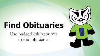 Find Obituaries [upl. by Anilra]