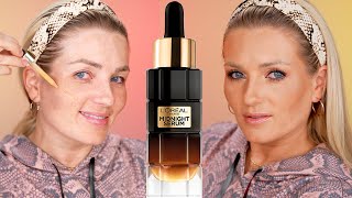 L’OREAL Age Perfect Cell Renewal Midnight Serum Review Skincare 35 [upl. by Airtemad]