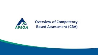 1 Overview of CompetencyBased Assessment CBA [upl. by Euv]