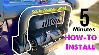 How To Install SeaDoo Boarding Ladder on 2021 SeaDoo RXPX 300 [upl. by Edyak]