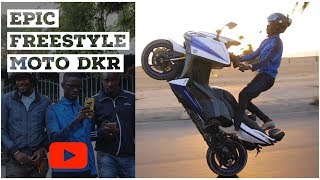 EPIC Freestyle Moto Dans Les Rues de Dakar avec DORO TMAX  IAMOG Productions [upl. by Carol-Jean]