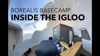 Igloo Tour  Borealis Basecamp [upl. by Nwahc]