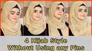 4 Easy Hijab Styles  Hijab Styles Tutorial  Dietitian Aqsa [upl. by Aiynat]