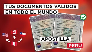 Como apostillar documentos en Perú para validarlos en el exterior  Estudios en el extranjero 🐱‍💻 [upl. by Fidela]