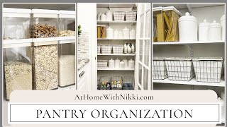 Pantry Organization amp Simple DIY Pantry Tips amp Ideas [upl. by Elleinnod]