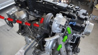 BMW M57 Fuel Injectors  Turbo Chargers Installation [upl. by Jesus]