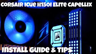 Corsair iCue H150i Elite Capellix AIO Unboxing and installation guide [upl. by Lowis]