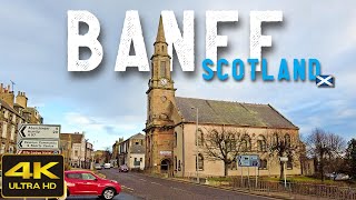 Banff Scotland Walking Tour 4K 60fps Jan 2023 [upl. by Annol]