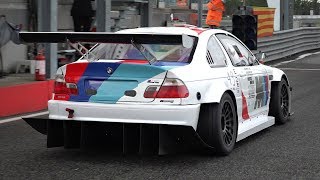 Supercharged BMW M3 E46 GTR Time Attack Build with Sequential Gearbox ONBOARD  Track [upl. by Magdalena535]