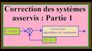 Correction des systèmes asservis Partie1 [upl. by Eissel]