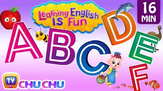 ABCDEF Alphabet songs with Phonics Sounds amp Words for Children  Learning English with ChuChu TV [upl. by Sale]