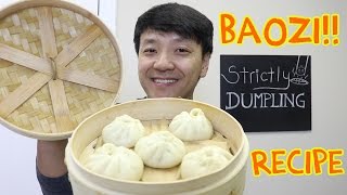 EASY DELICIOUS Chinese Pork Bun Recipe Baozi 包子 [upl. by Novat330]